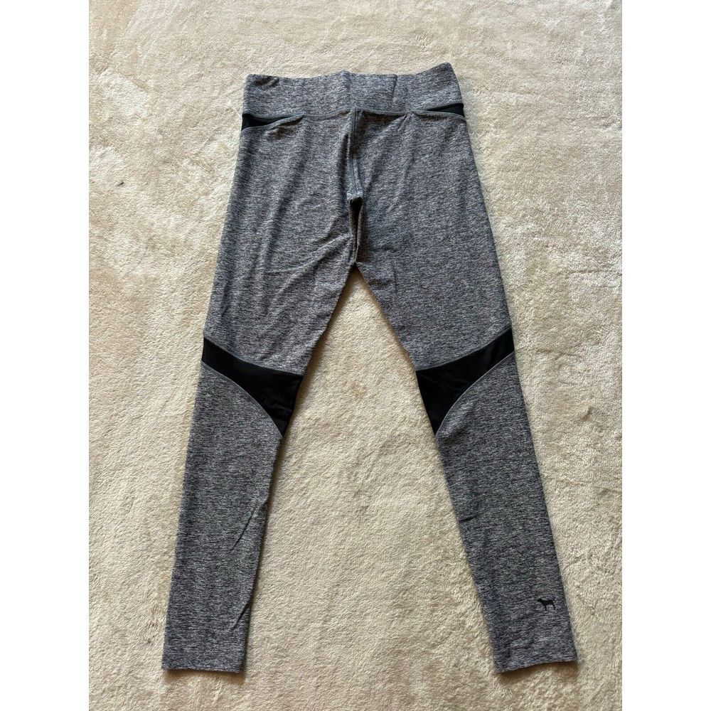 Victorias Secret PINK Ultimate Yoga Pants Gray Black‎ Workout Leggings Size M - Picture 5 of 11